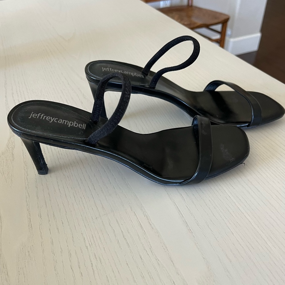 Jeffrey Campbell Hera Hi sandal, black size 8.  Never worn, like new condition.